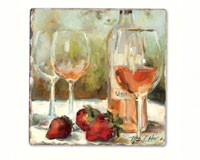 Wine Awards Single Tumbled Tile Coaster-CART11797