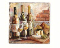 Tuscan Pinot Single Tumbled Tile Coaster-CART11910