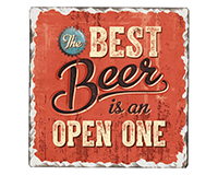Best Beer Single Tumbled Tile Coaster-CART67796