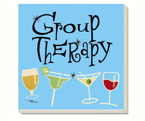 Group Therapy Coasters Set of 4