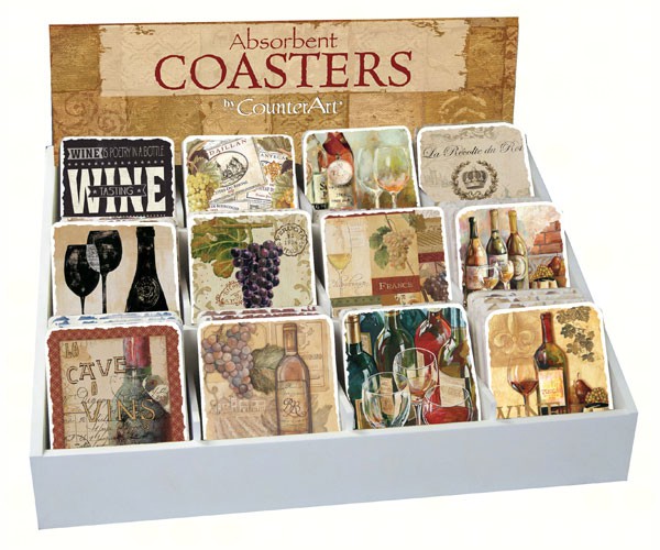 Wine Assortment withCounter Display 72 coasters