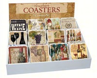 Wine Assortment withCounter Display 72 coasters-CART91704