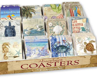 Beach Life Assortment with Counter Display 72 Coasters-CART91714