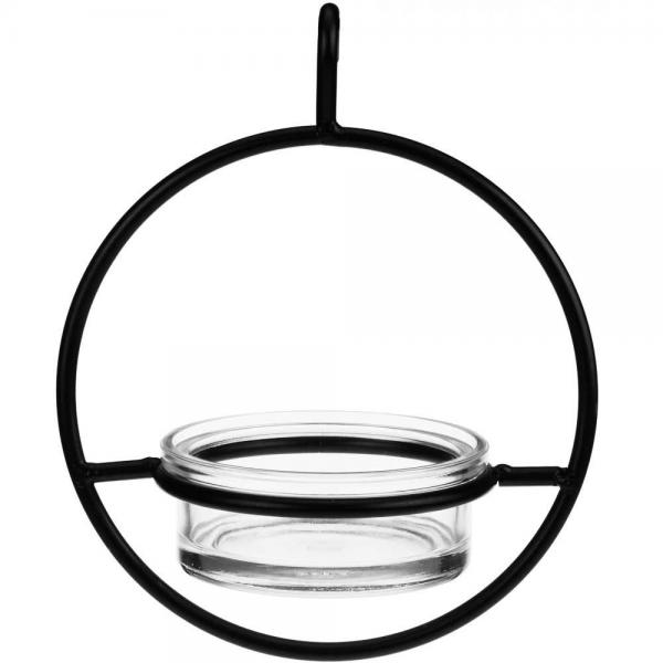 Recycled Glass 7.25 Inch Clear Sphere Hanger Feeder