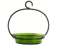 Recycled Glass 9.75 Inch Lime Cuban Bowl Bird Bath or Feeder-COURM33720001