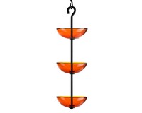15.25 Inch Orange Triple Hanging Poppy Feeder-COURM38420008