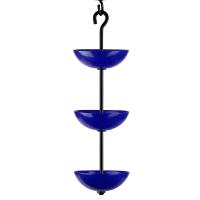 Cobalt Blue Triple Hanging Poppy Feeder-COURM38420085