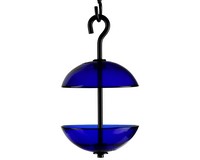 8.5 Inch Cobalt Blue Double Hanging  Poppy Feeder-COURM38520015