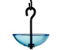 4.75 Inch Aqua Single Hanging Poppy Feeder-COURM38620009
