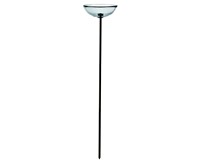 Recycled Glass 38 Inch Clear Poppy Stake Feeder-COURM38720000