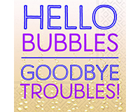 Hello Bubbles Cocktail Napkins-DESIGN62408226