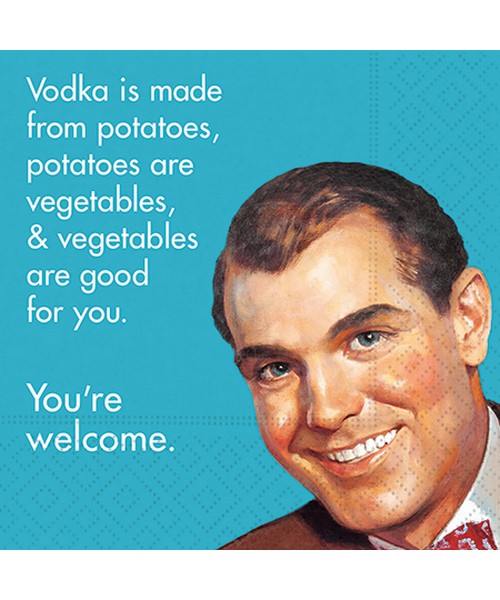 Vodka is Made From Potatoes Cocktail Napkin