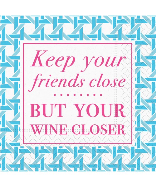 Keep Your Friends Close Cocktail Napkin