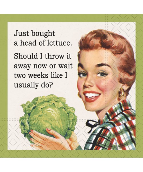 Just Bought Lettuce Cocktail Napkin