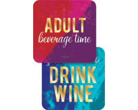 Adult Beverage Time Paper Coasters-DESIGN74808402
