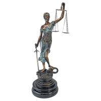 Table Top Themis Blind Justice Bronze plus freight-DTAA5020