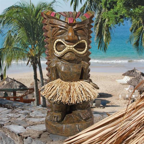 Pau Hana Hawaiian Tiki Totem Statue plus freight