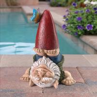 Topsy Turvy Theo Garden Gnome Statue plus freight-DTAL18617