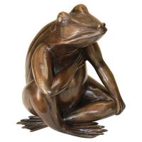 Forever In My Heart Frog Bronze Statue plus freight-DTAS21352