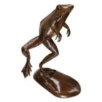 Giant Leaping Frog Bronze Statue plus freight-DTAS22053
