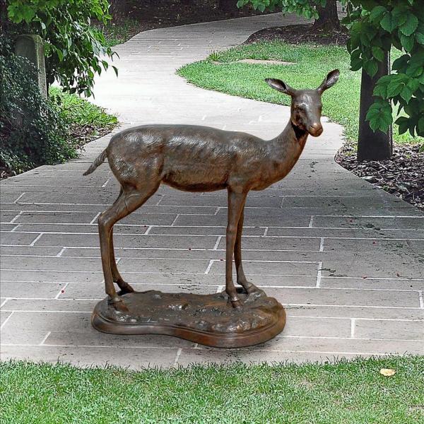 Mother Doe On Base Bronze Statue plus freight