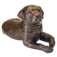 Labrador Puppy Dog Bronze Statue plus freight-DTAS23751