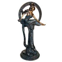 Maiden of The Arts Bronze Statue plus freight-DTAS24573
