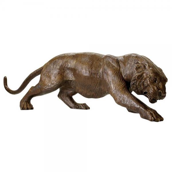 Prowling Tiger Bronze Statue plus freight