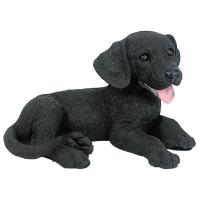 Black Labrador Puppy Statue plus freight-DTCF2445