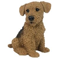 Airedale Puppy Statue plus freight-DTCF2469