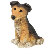 Brown Collie Puppy Statue plus freight-DTCF2486