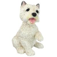 West Highland Terrier Puppy Statue plus freight-DTCF342