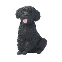 Black Poodle Puppy Statue plus freight-DTCF343