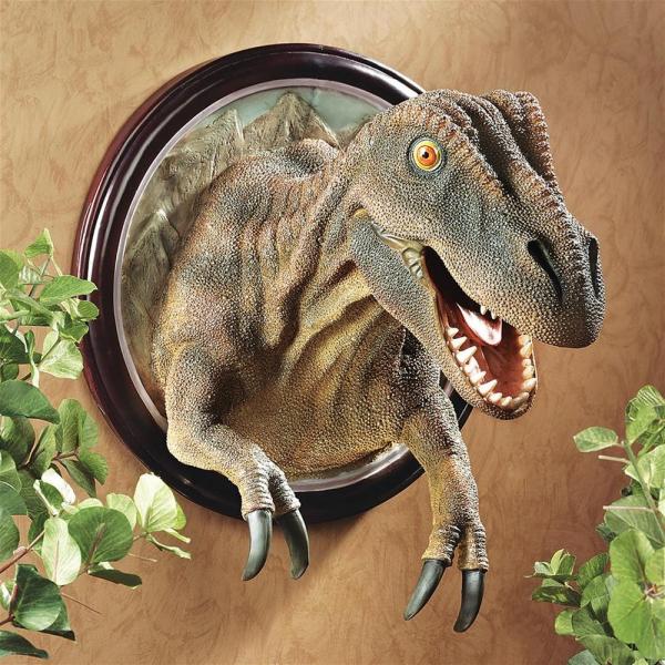 Framed T-Rex Scaled Dinosaur Wall Trophy plus freight