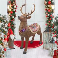 Santas North Pole Illuminated Reindeer plus freight-DTDB1410