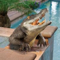 Snapping Swamp Gator Statue plus freight-DTDB383090