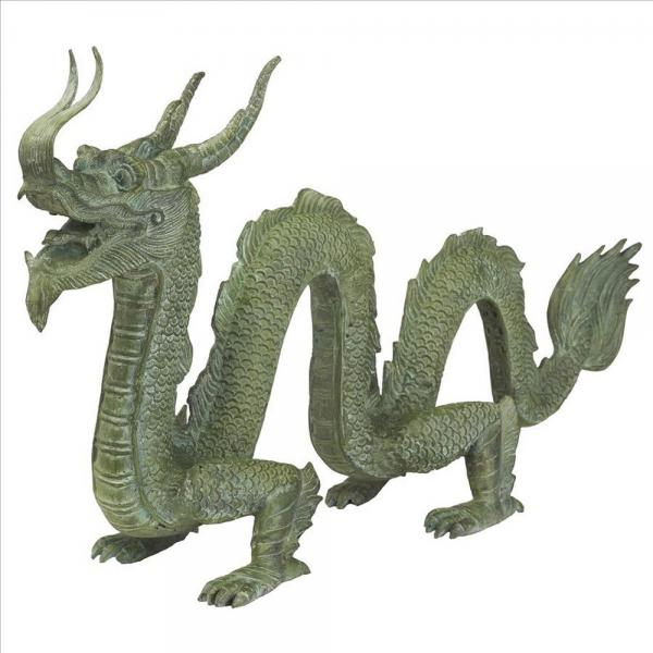 Asian Dragon of The Grande Temple Bronze Statue plus freight