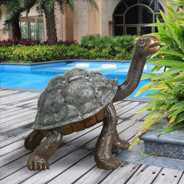 Curious Tortoise Giant Turtle Bronze Statue plus freight