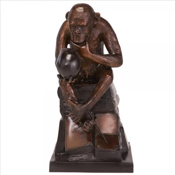 Darwins Ape Bronze Statue plus freight