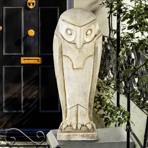 Art Deco Owl Sentinel Statue plus freight