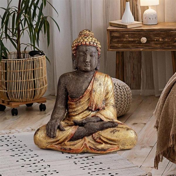 Awakened One Medium Golden Buddha Statue plus freight