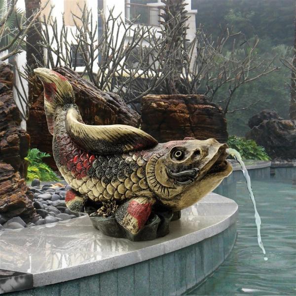 Showa Asian Koi Spitter Piped Statue plus freight