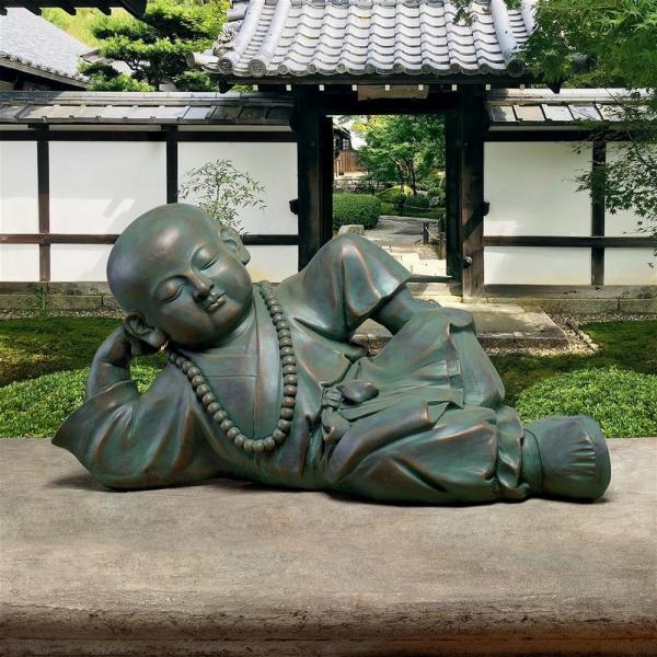 Resting Serene Baby Buddha Garden Statue plus freight