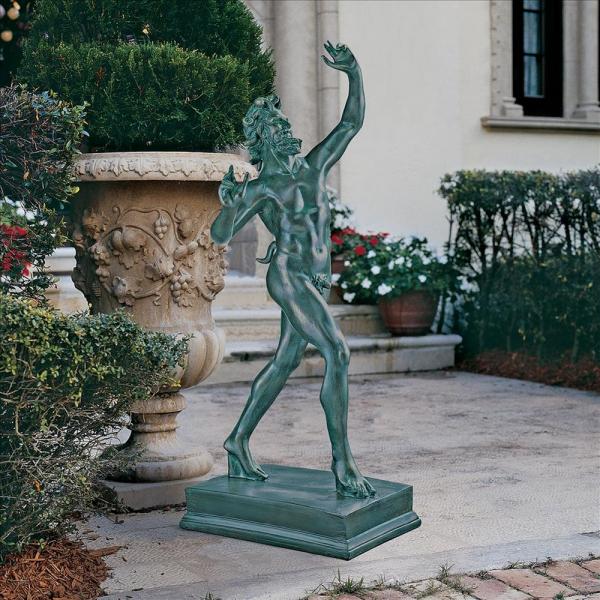 Grande Dancing Faunus of Pompeii Statue plus freight