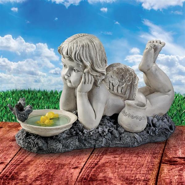 Summertime Reflections Cherub Statue plus freight