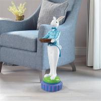 Mr. Eggsy Standing Rabbit Butler With Dish plus freight-DTEU9355