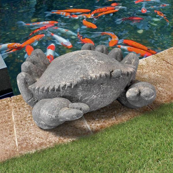 Large Cantankerous Stone Crab Statue plus freight