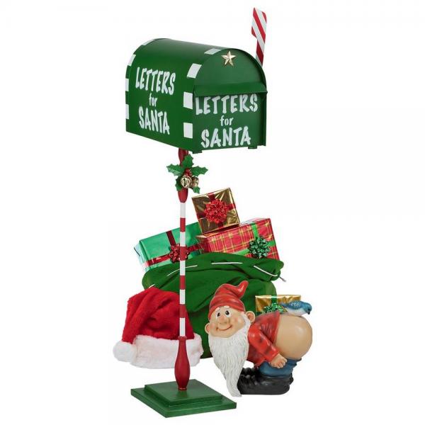 Letters For Santa Metal Mailbox Statue plus freight