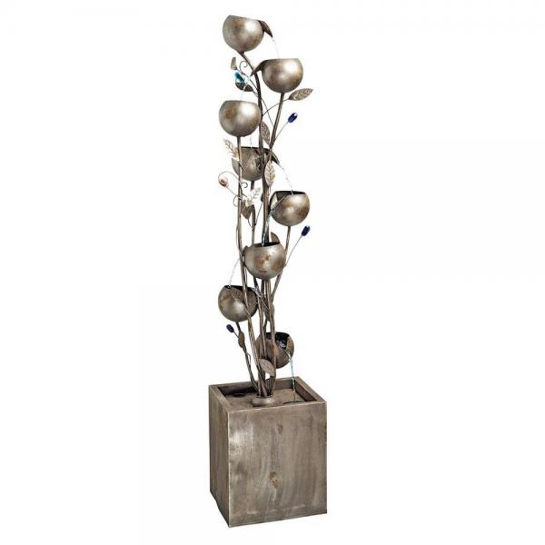 Abstract Floral Metal Tower Fountain plus freight