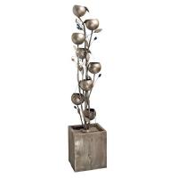 Abstract Floral Metal Tower Fountain plus freight-DTFU71751
